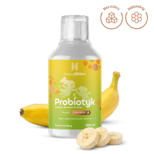 Naturalny probiotyk dla dzieci w płynie Happy Biotics Kids Banan